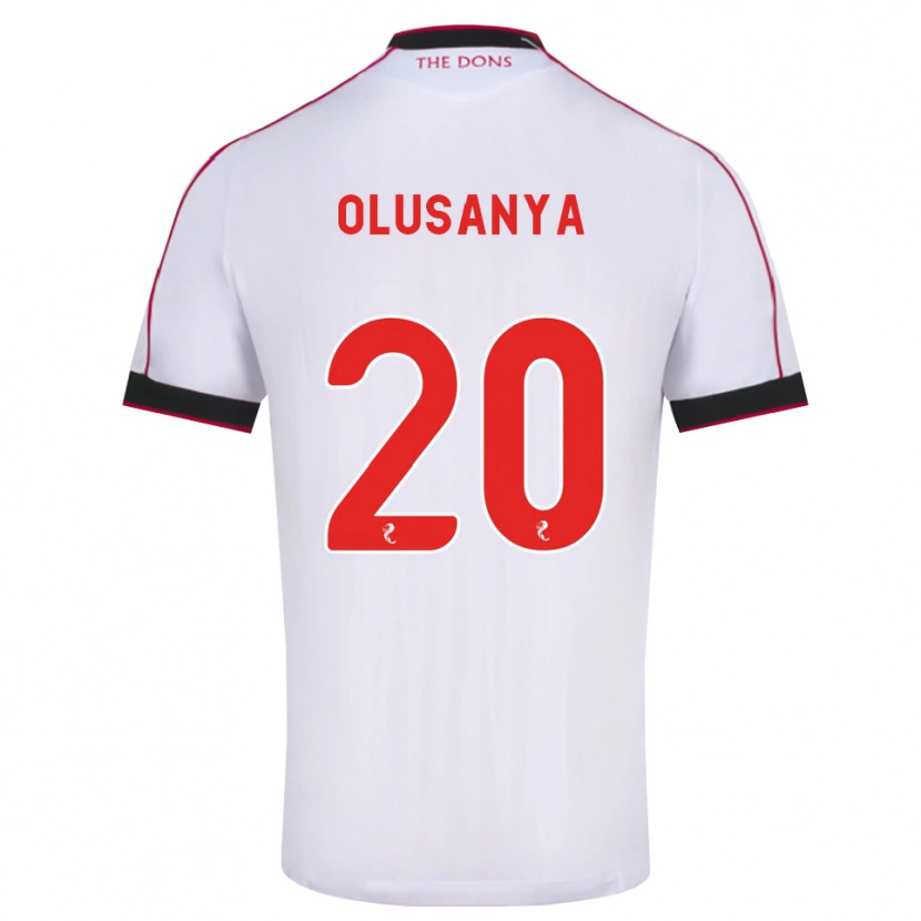Danxen Kinderen Toyosi Olusanya #20 Zwart Rood Wit Uitshirt Uittenue 2026/27 T-Shirt België