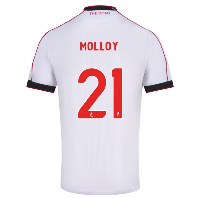 Danxen Kinderen Gavin Molloy #21 Zwart Rood Wit Uitshirt Uittenue 2026/27 T-Shirt België