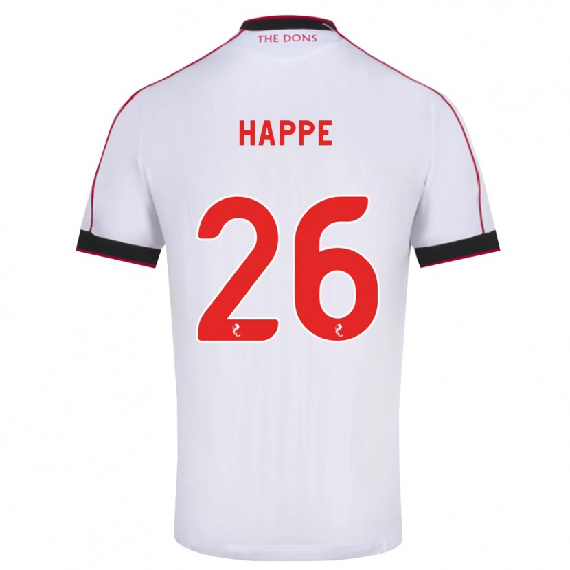 Danxen Kinderen Dan Happe #26 Zwart Rood Wit Uitshirt Uittenue 2026/27 T-Shirt België