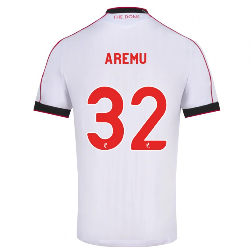 Danxen Kinderen Afeez Aremu #32 Zwart Rood Wit Uitshirt Uittenue 2026/27 T-Shirt België