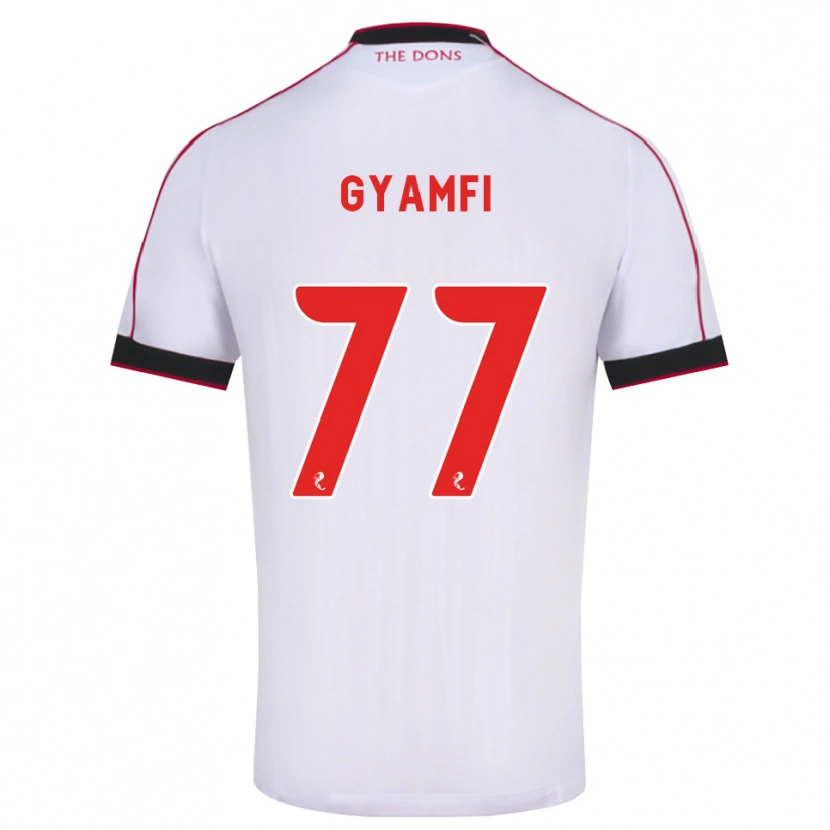 Danxen Kinderen Emmanuel Gyamfi #77 Zwart Rood Wit Uitshirt Uittenue 2026/27 T-Shirt België