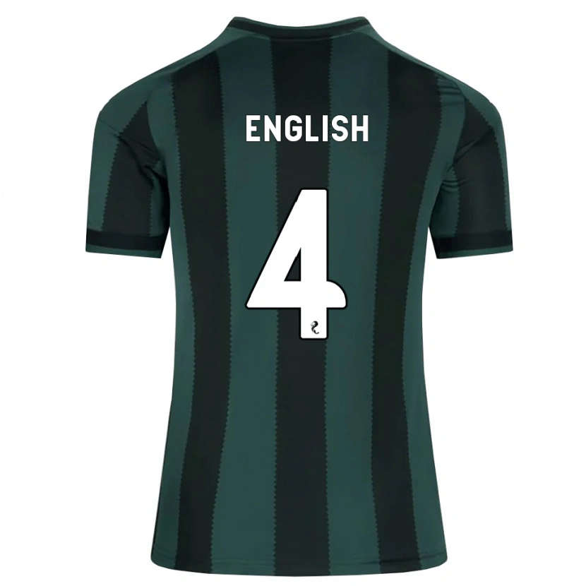 Danxen Kinderen Isaac English #4 Donkerleigrijs Zwart Uitshirt Uittenue 2026/27 T-Shirt België