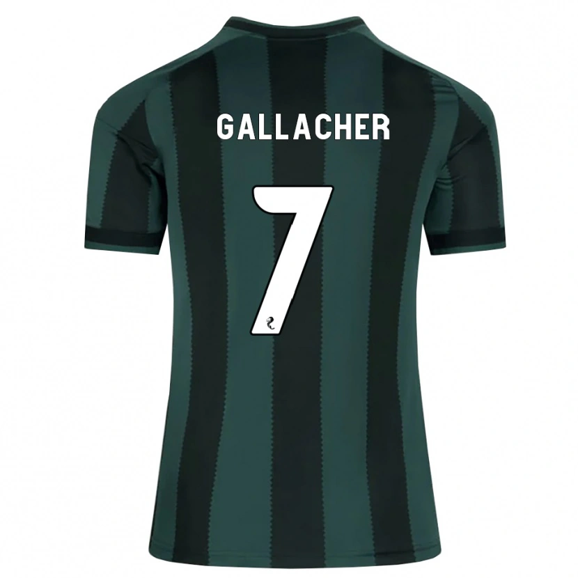 Danxen Kinderen Amy Gallacher #7 Donkerleigrijs Zwart Uitshirt Uittenue 2026/27 T-Shirt België