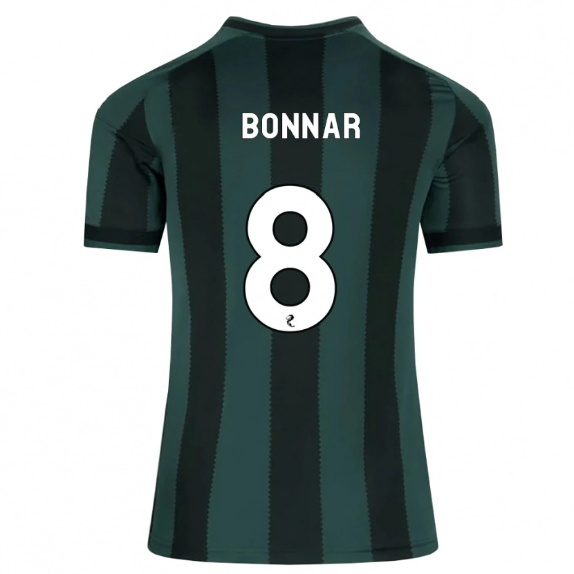 Danxen Kinderen Jude Bonnar #8 Donkerleigrijs Zwart Uitshirt Uittenue 2026/27 T-Shirt België