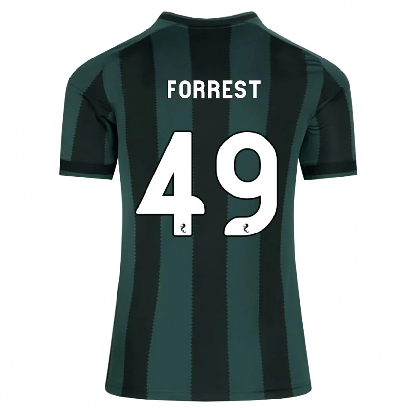 Danxen Kinderen James Forrest #49 Donkerleigrijs Zwart Uitshirt Uittenue 2026/27 T-Shirt België