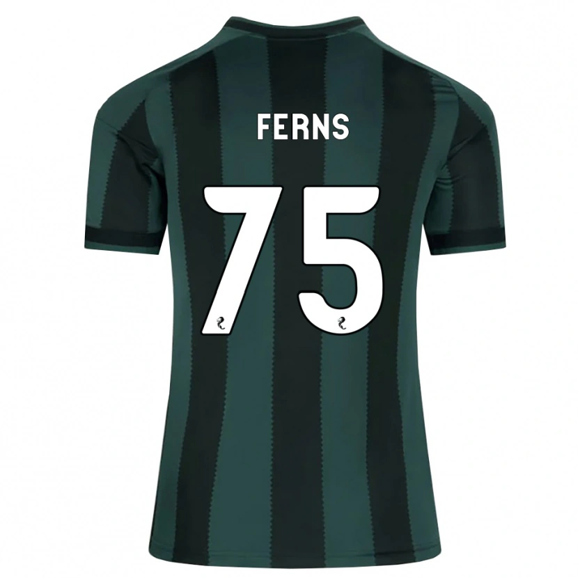 Danxen Kinderen Ronan Ferns #75 Donkerleigrijs Zwart Uitshirt Uittenue 2026/27 T-Shirt België