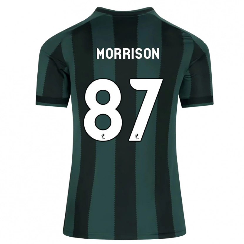 Danxen Kinderen Joe Morrison #87 Donkerleigrijs Zwart Uitshirt Uittenue 2026/27 T-Shirt België