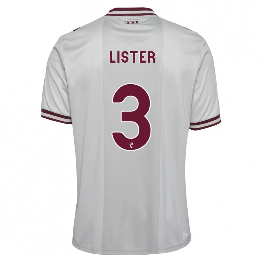 Danxen Kinderen Henry Lister #3 Wit Bordeauxrood Uitshirt Uittenue 2026/27 T-Shirt België