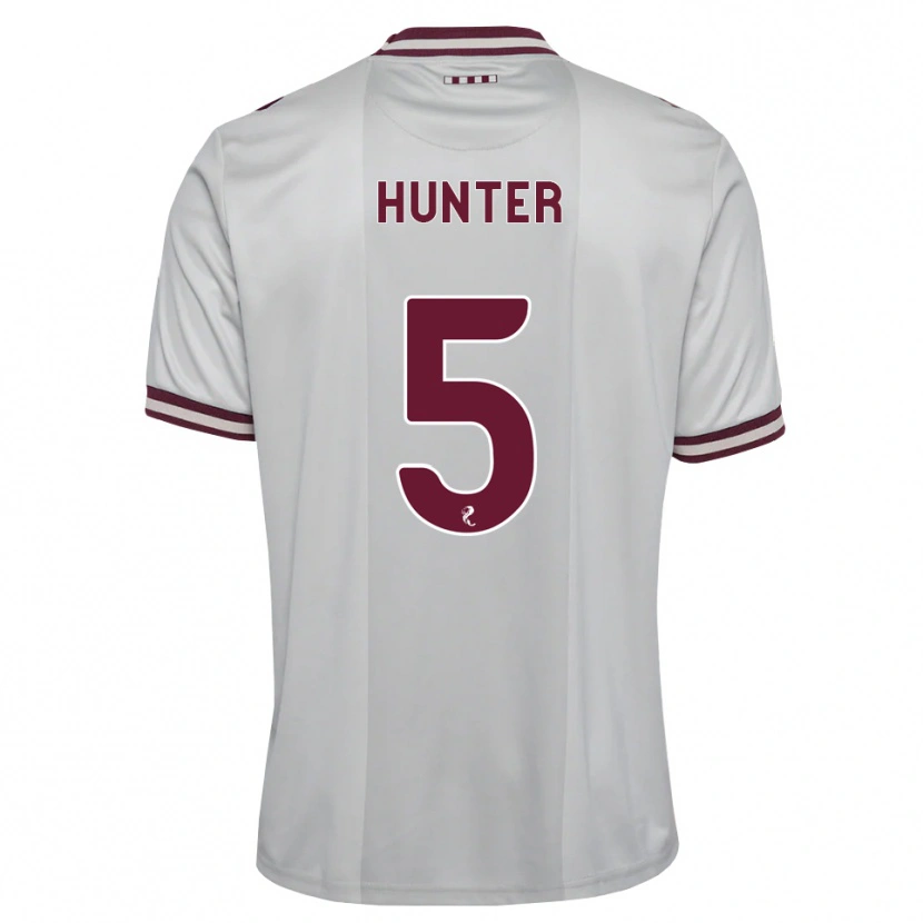 Danxen Kinderen Georgia Hunter #5 Wit Bordeauxrood Uitshirt Uittenue 2026/27 T-Shirt België