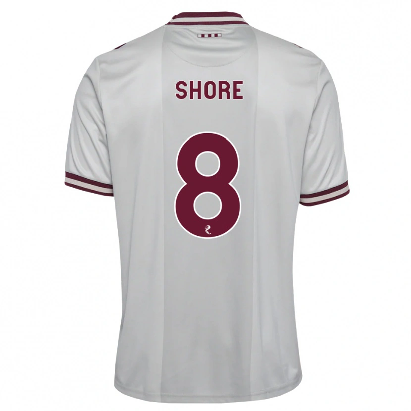 Danxen Kinderen Eilidh Shore #8 Wit Bordeauxrood Uitshirt Uittenue 2026/27 T-Shirt België