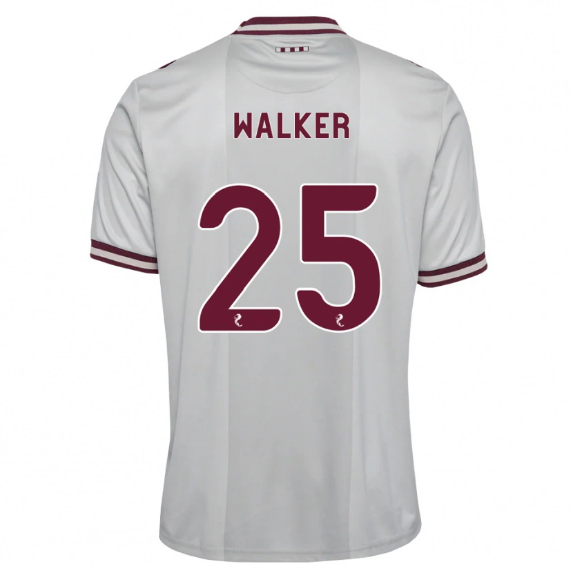 Danxen Kinderen Liam Walker #25 Wit Bordeauxrood Uitshirt Uittenue 2026/27 T-Shirt België