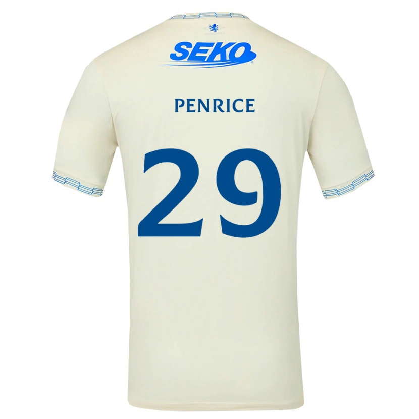 Danxen Kinderen James Penrice #29 Diepblauw Wit Uitshirt Uittenue 2026/27 T-Shirt België