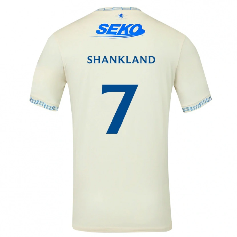 Danxen Kinderen Lawrence Shankland #7 Diepblauw Wit Uitshirt Uittenue 2026/27 T-Shirt België