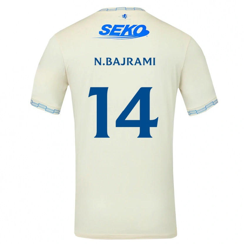 Danxen Kinderen Nedim Bajrami #14 Diepblauw Wit Uitshirt Uittenue 2026/27 T-Shirt België