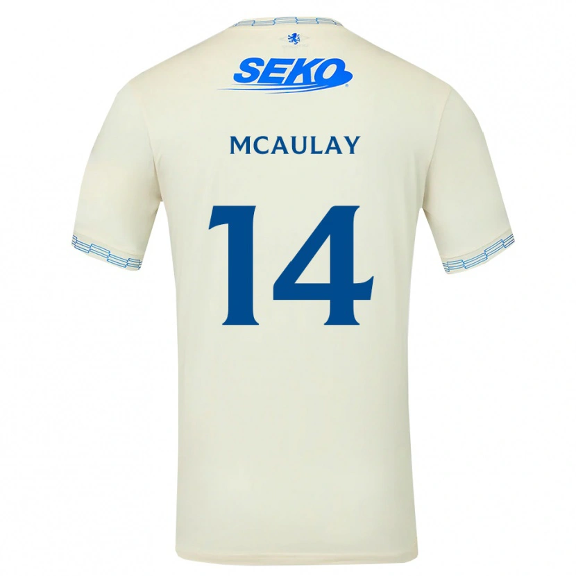Danxen Kinderen Mia Mcaulay #14 Diepblauw Wit Uitshirt Uittenue 2026/27 T-Shirt België