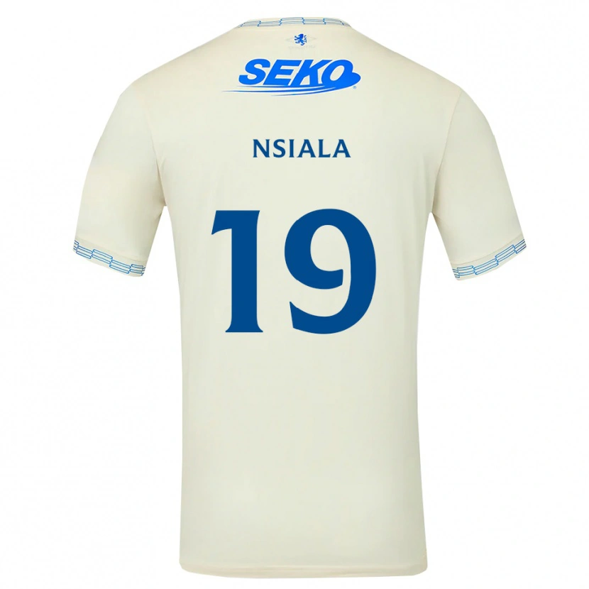 Danxen Kinderen Clinton Nsiala #19 Diepblauw Wit Uitshirt Uittenue 2026/27 T-Shirt België