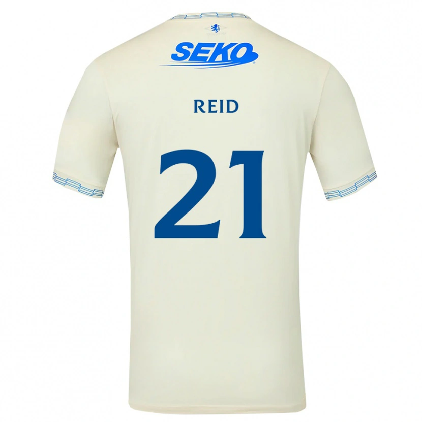 Danxen Kinderen Sam Reid #21 Diepblauw Wit Uitshirt Uittenue 2026/27 T-Shirt België
