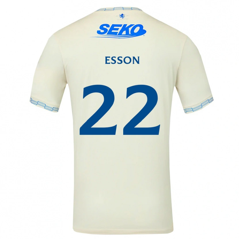 Danxen Kinderen Victoria Esson #22 Diepblauw Wit Uitshirt Uittenue 2026/27 T-Shirt België