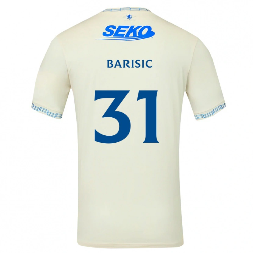Danxen Kinderen Borna Barisic #31 Diepblauw Wit Uitshirt Uittenue 2026/27 T-Shirt België