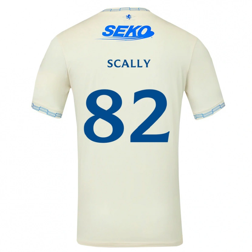 Danxen Kinderen Ashton Scally #82 Diepblauw Wit Uitshirt Uittenue 2026/27 T-Shirt België