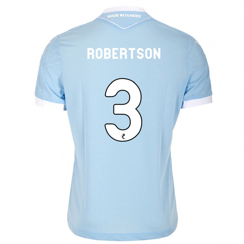 Danxen Kinderen Clark Robertson #3 Lichthemelsblauw Wit Uitshirt Uittenue 2026/27 T-Shirt België