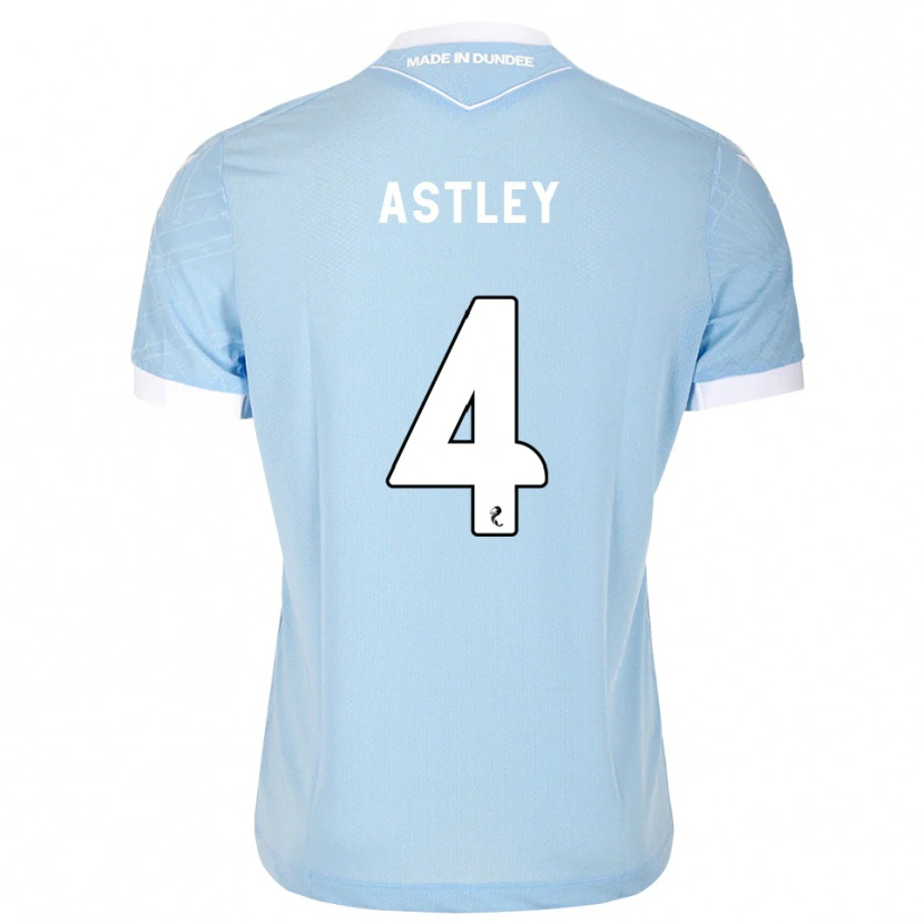 Danxen Kinderen Ryan Astley #4 Lichthemelsblauw Wit Uitshirt Uittenue 2026/27 T-Shirt België