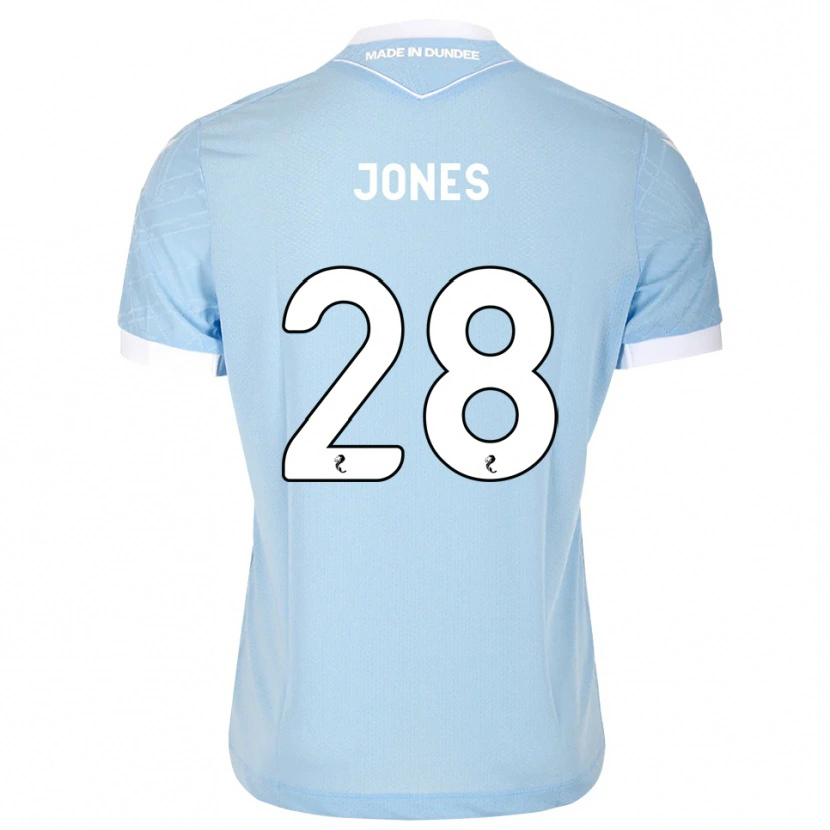 Danxen Kinderen Callum Jones #28 Lichthemelsblauw Wit Uitshirt Uittenue 2026/27 T-Shirt België