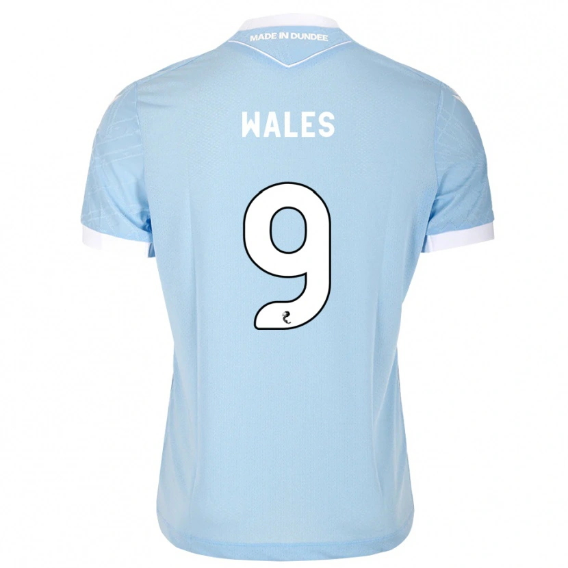 Danxen Kinderen Bobby Wales #9 Lichthemelsblauw Wit Uitshirt Uittenue 2026/27 T-Shirt België