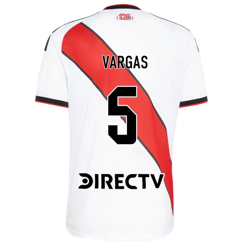 Danxen Heren Agustina Vargas #5 Rood Wit Zwart Thuisshirt Thuistenue 2026/27 T-Shirt België