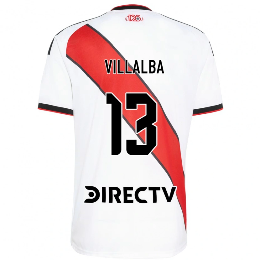 Danxen Heren Jonathan Villalba #13 Rood Wit Zwart Thuisshirt Thuistenue 2026/27 T-Shirt België