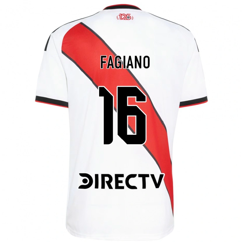 Danxen Heren Paloma Fagiano #16 Rood Wit Zwart Thuisshirt Thuistenue 2026/27 T-Shirt België