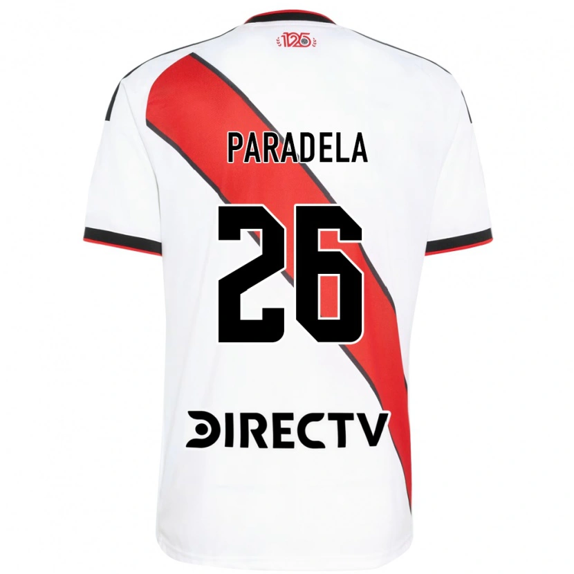 Danxen Heren Jose Paradela #26 Rood Wit Zwart Thuisshirt Thuistenue 2026/27 T-Shirt België