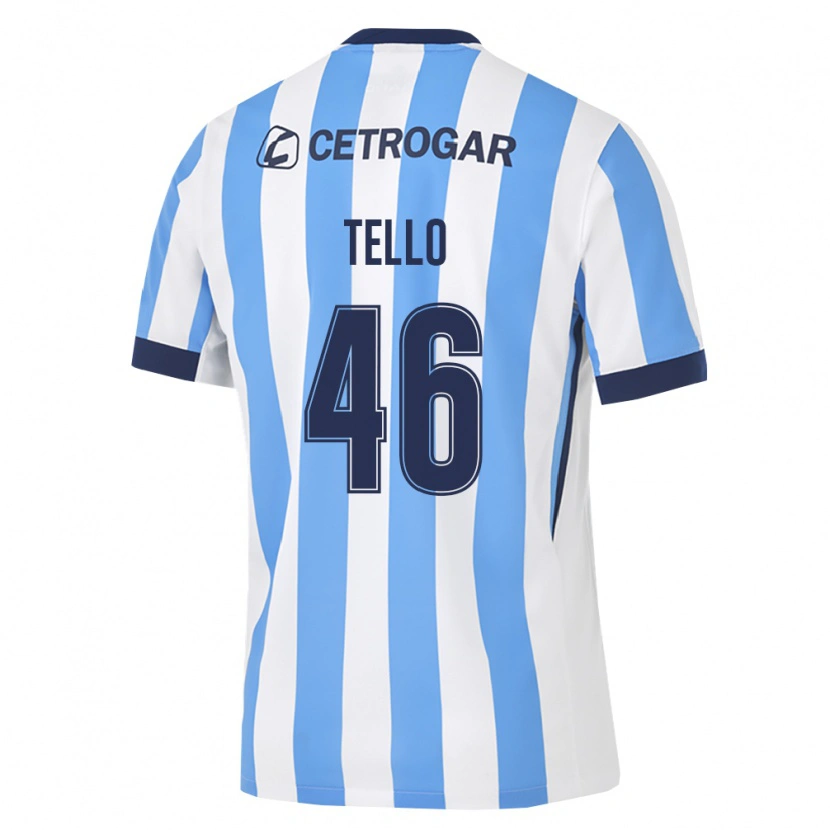 Danxen Heren Alejandro Tello #46 Lichtblauw Wit Zwart Thuisshirt Thuistenue 2026/27 T-Shirt België
