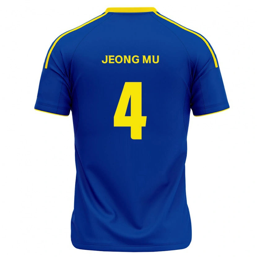 Danxen Heren Jeong-Mu Kim #4 Koninklijk Blauw Geel Thuisshirt Thuistenue 2026/27 T-Shirt België