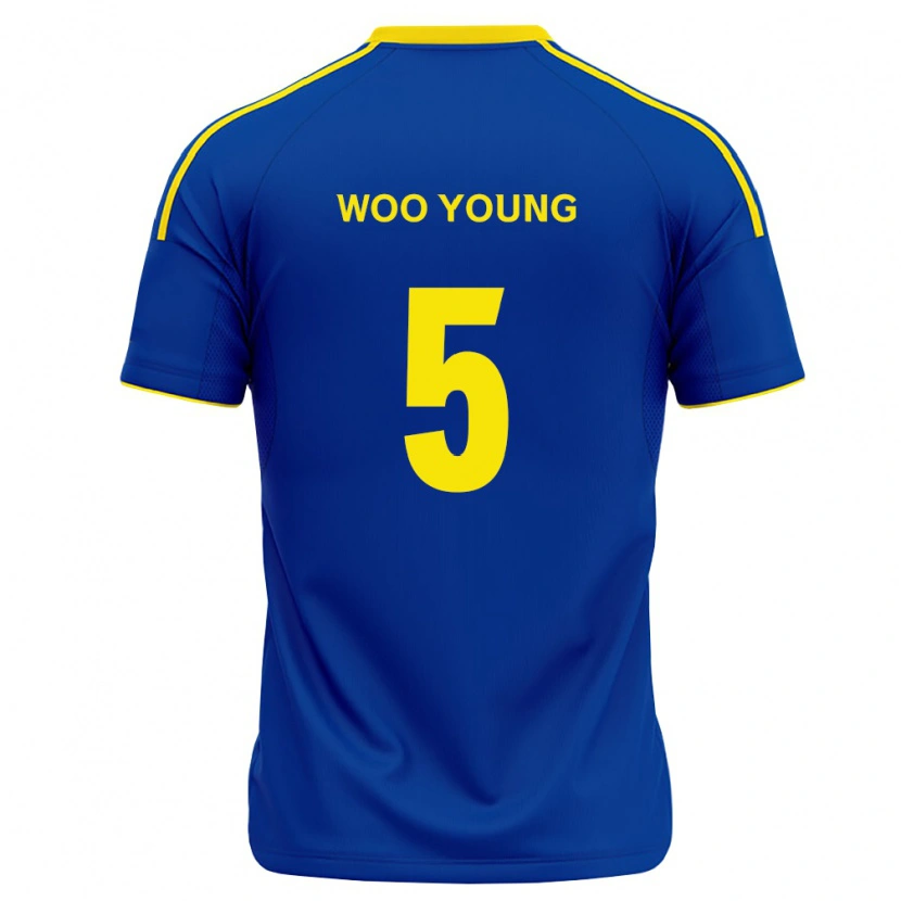 Danxen Heren Woo-Young Jung #5 Koninklijk Blauw Geel Thuisshirt Thuistenue 2026/27 T-Shirt België