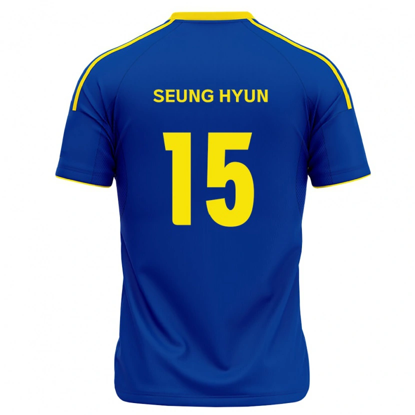 Danxen Heren Seung-Hyun Jung #15 Koninklijk Blauw Geel Thuisshirt Thuistenue 2026/27 T-Shirt België