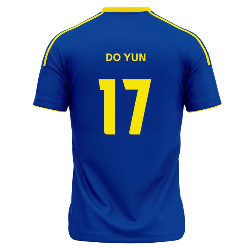 Danxen Heren Do-Yun Kwon #17 Koninklijk Blauw Geel Thuisshirt Thuistenue 2026/27 T-Shirt België