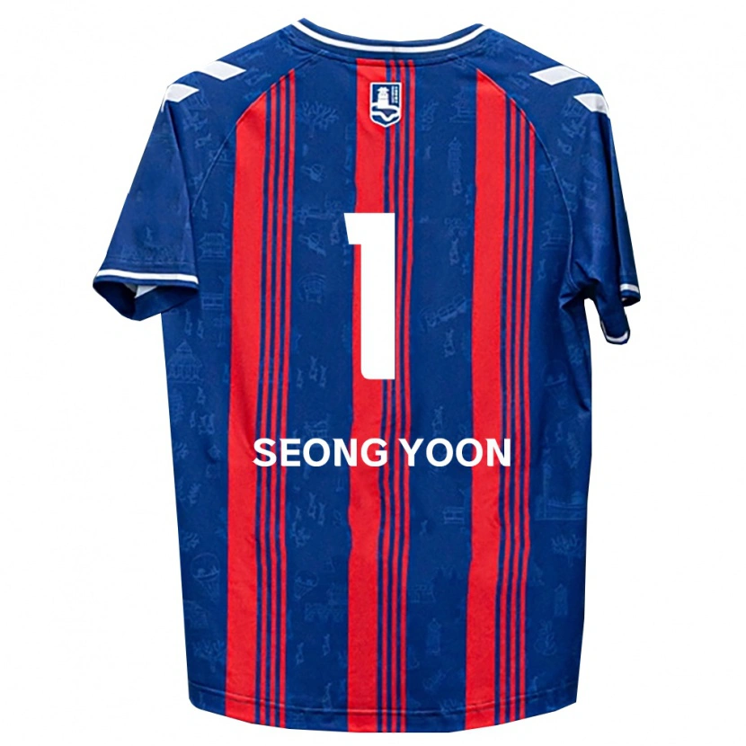Danxen Heren Seong-Yoon Kim #1 Blauw Rood Wit Thuisshirt Thuistenue 2026/27 T-Shirt België