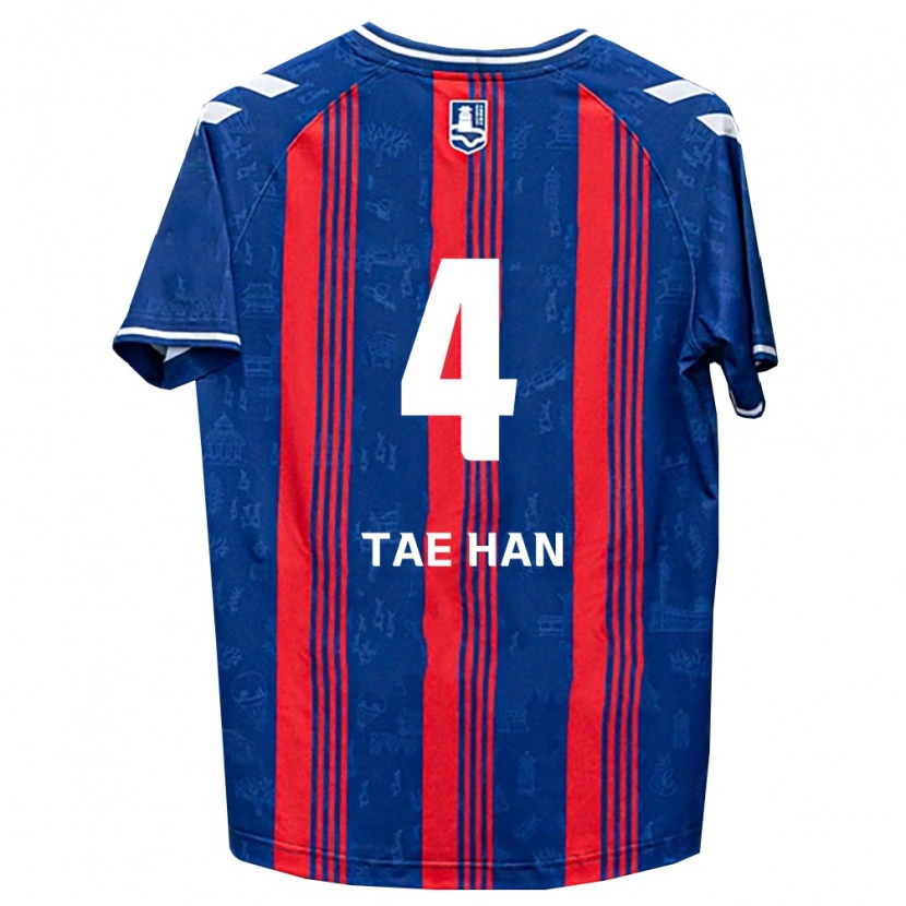 Danxen Heren Tae-Han Kim #4 Blauw Rood Wit Thuisshirt Thuistenue 2026/27 T-Shirt België