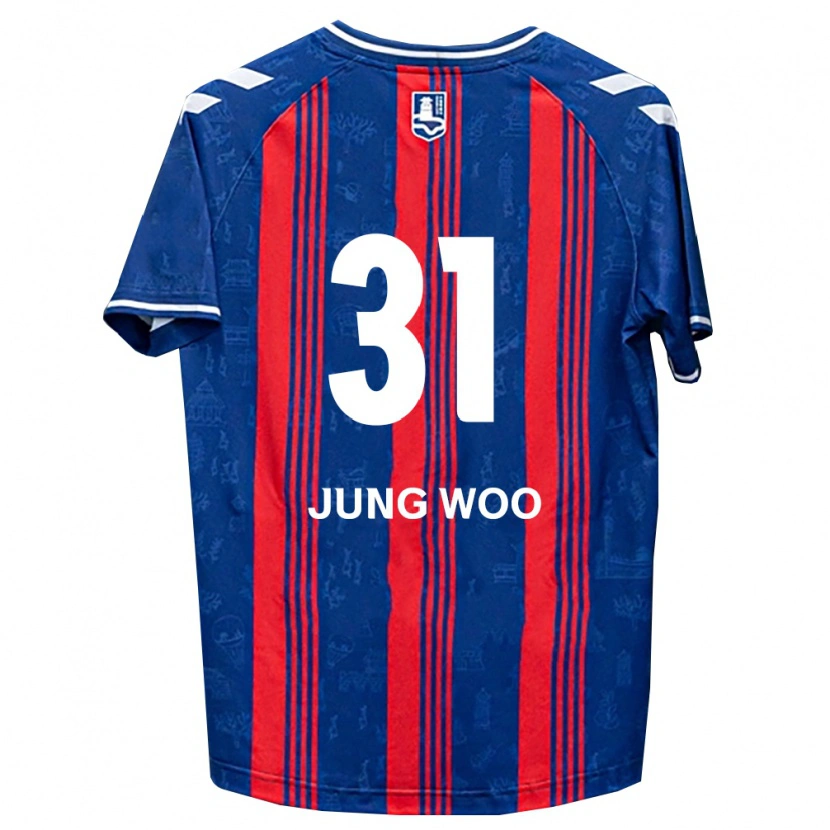 Danxen Heren Jung-Woo Moon #31 Blauw Rood Wit Thuisshirt Thuistenue 2026/27 T-Shirt België