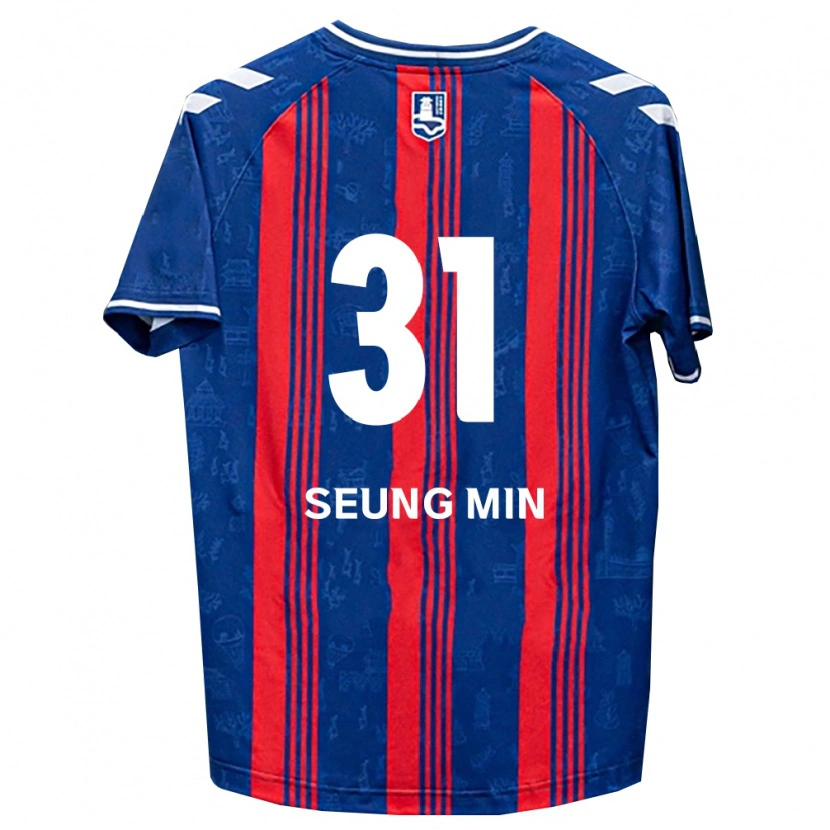 Danxen Heren Seung-Min Baek #31 Blauw Rood Wit Thuisshirt Thuistenue 2026/27 T-Shirt België