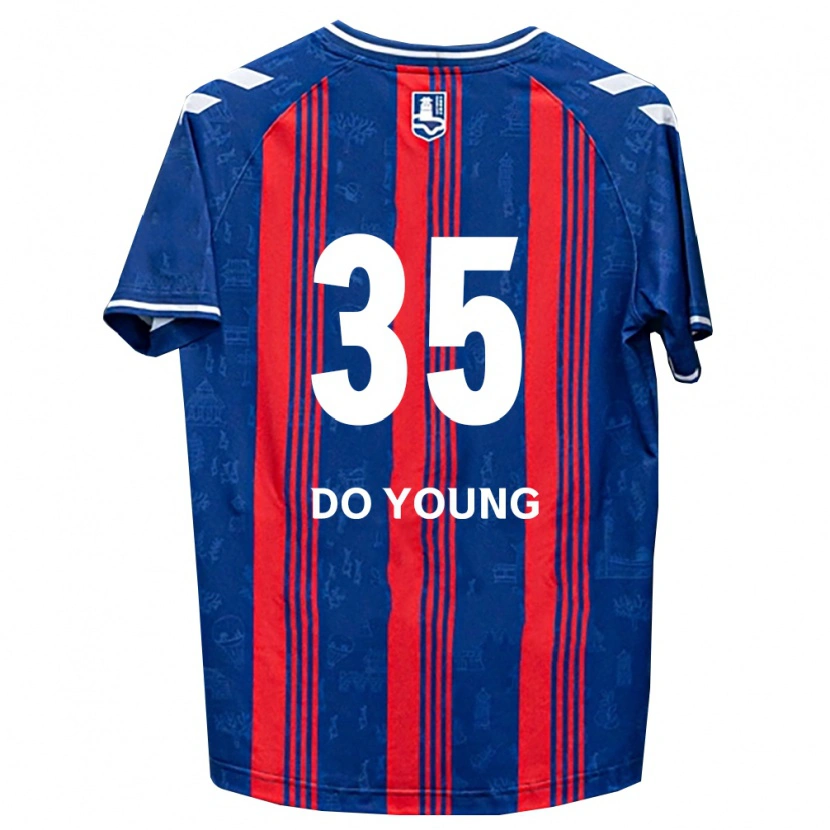 Danxen Heren Do-Young Kim #35 Blauw Rood Wit Thuisshirt Thuistenue 2026/27 T-Shirt België