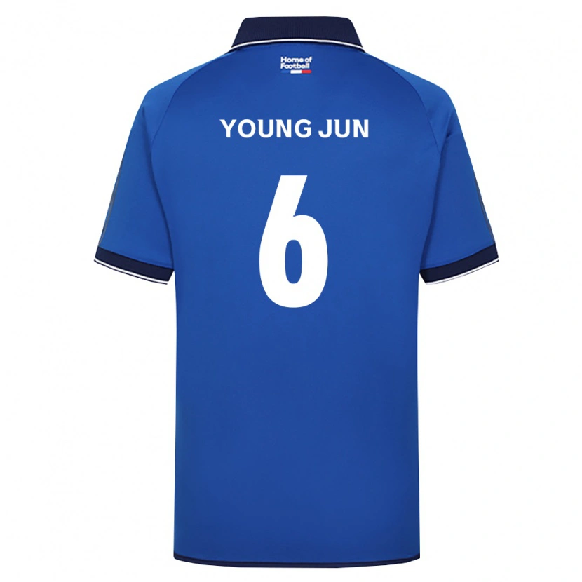 Danxen Heren Young-Jun Choi #6 Koninklijk Blauw Wit Rood Thuisshirt Thuistenue 2026/27 T-Shirt België