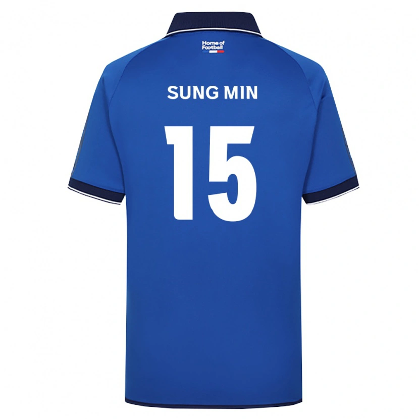 Danxen Heren Sung-Min Jung #15 Koninklijk Blauw Wit Rood Thuisshirt Thuistenue 2026/27 T-Shirt België