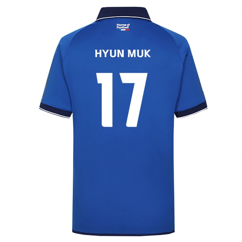 Danxen Heren Hyun-Muk Kang #17 Koninklijk Blauw Wit Rood Thuisshirt Thuistenue 2026/27 T-Shirt België