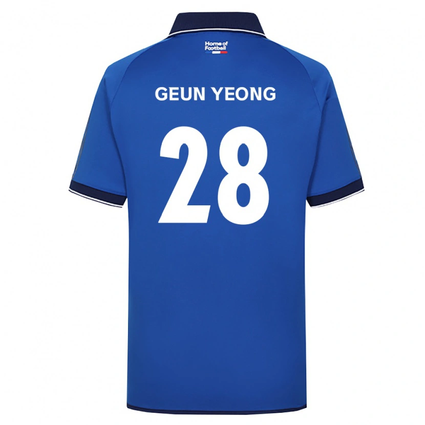 Danxen Heren Geun-Yeong Yoon #28 Koninklijk Blauw Wit Rood Thuisshirt Thuistenue 2026/27 T-Shirt België