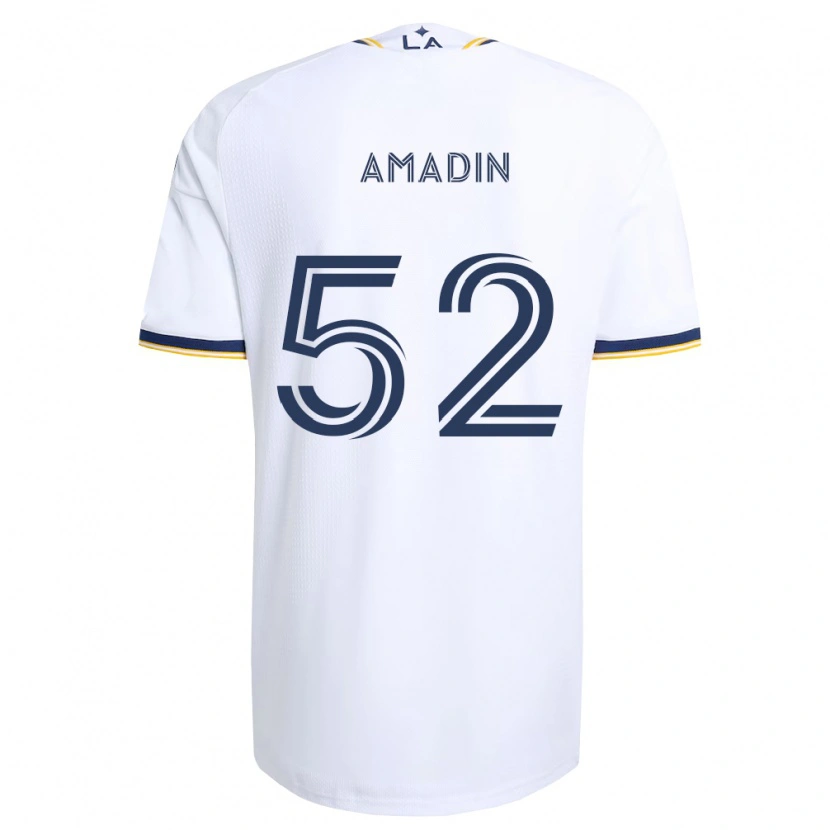 Danxen Heren Elijah Amadin #52 Blauw Geel En Wit Thuisshirt Thuistenue 2026/27 T-Shirt België