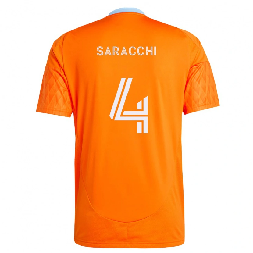 Danxen Heren Marcelo Saracchi #4 Oranje Wit Thuisshirt Thuistenue 2026/27 T-Shirt België