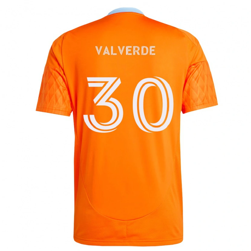 Danxen Heren Jefferson Valverde #30 Oranje Wit Thuisshirt Thuistenue 2026/27 T-Shirt België