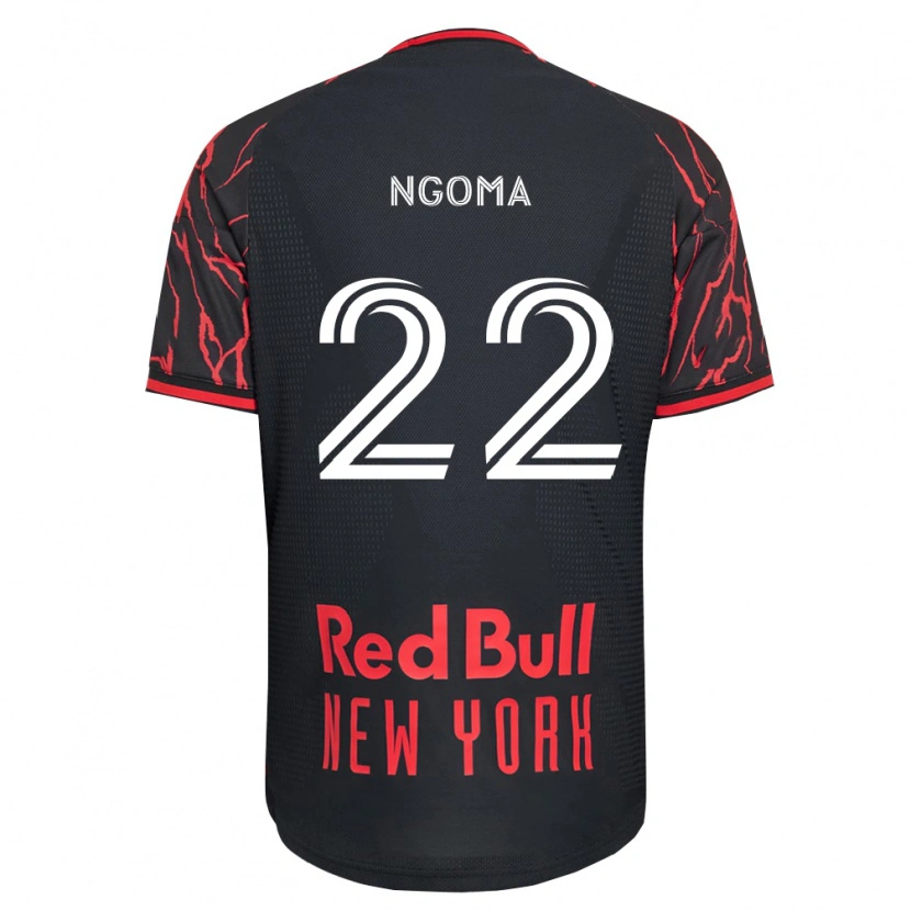 Danxen Heren Serge Ngoma #22 Rood Zwart Wit Thuisshirt Thuistenue 2026/27 T-Shirt België